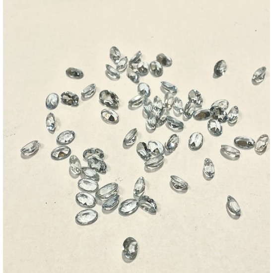AQUAMARINE FACETED STONES 