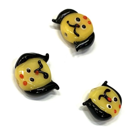 GLASS BEAD dog shape