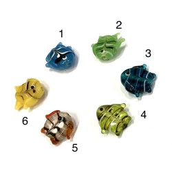 GLASS BEAD fish shape