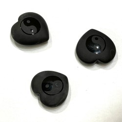 YIN YANG AGATE  HALF DRILLED 