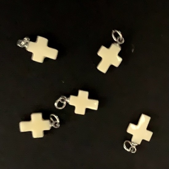 SYNTHETIC IVORY  CROSS