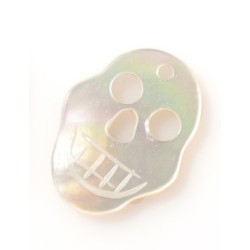 MOTHER OF PEARL SKULL