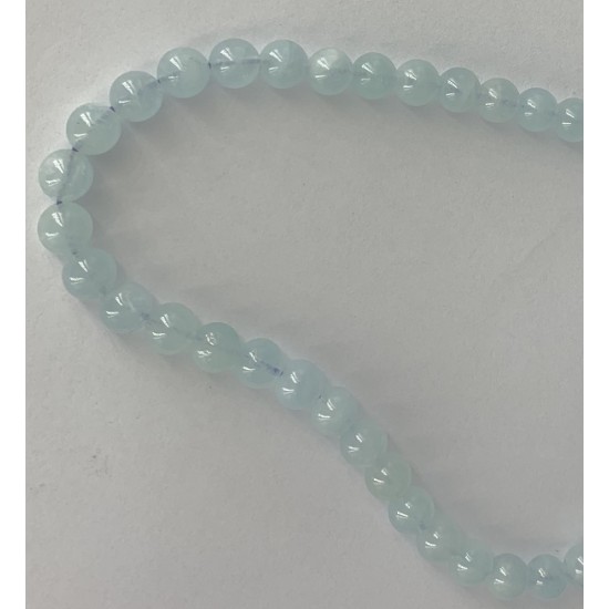AQUAMARINE ROUND BEADS