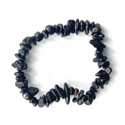 BLACK TOURMALINE CHIPS BRACELET