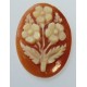 cameo  with flowers