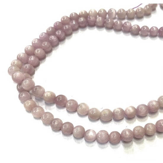 KUNZITE ROUND BEADS