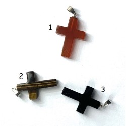 SEMI PRECIOUS STONES CROSS