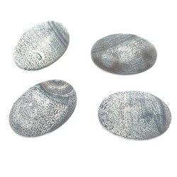 FROSTED AGATE OVAL CABS