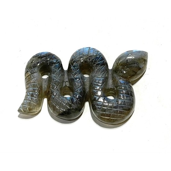 LABRADORITE carved snake