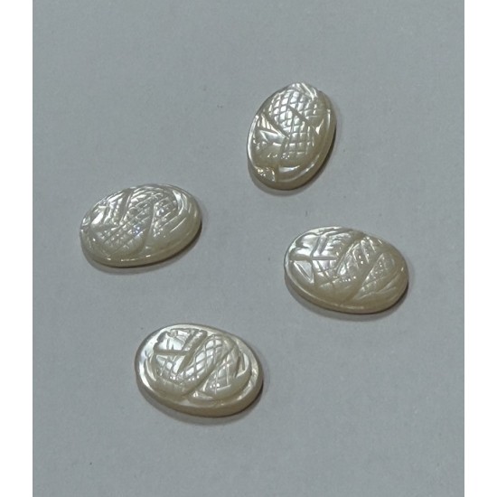 MOTHER OF PEARL CARVED CAB