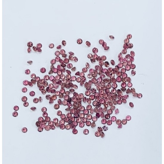 RUBELITE FACETED ROUND STONES