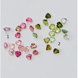 TOURMALINE FACETED HEART