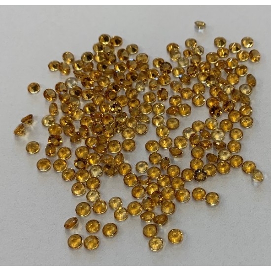 CITRINE ROUND FACETED