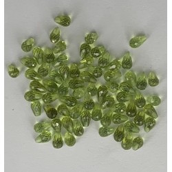PERIDOT HALF DRILLED STONES