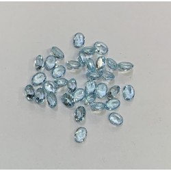 SKY BLUE TOPAZ OVAL FACETED