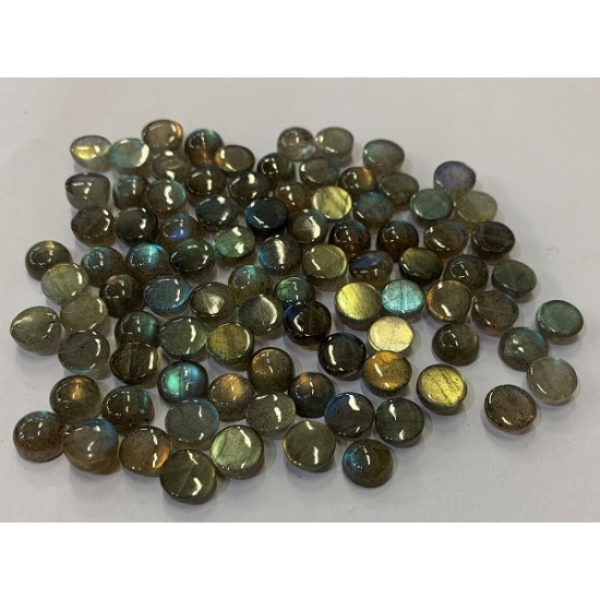 LABRADORITE ROUND CABS