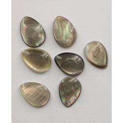 BLACK MOTHER OF PEARL  PEAR SHAPE