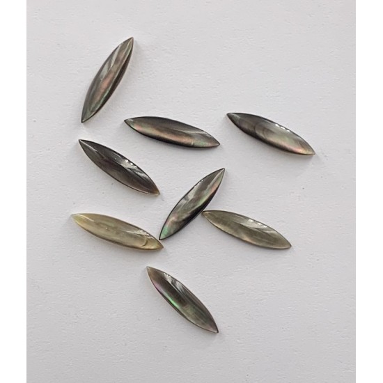 BLACK MOTHER OF PEARL MARQUISE