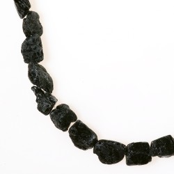BLACK TOURMALINE ROUGH BEADS