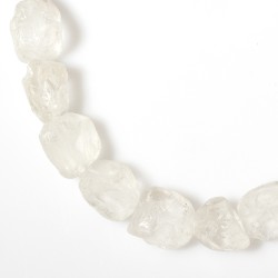 ROCK CRYSTAL ROUGH BEADS