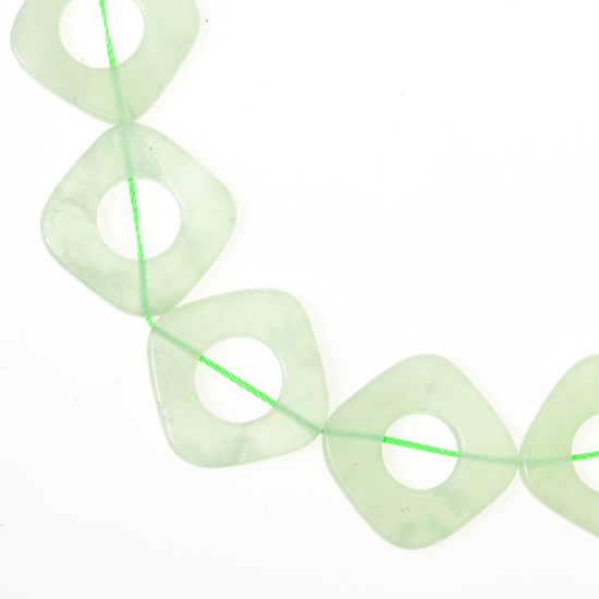 JADE SQUARE DONUT BEADS