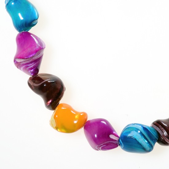 MULTICOLOR MOTEHER OF PEARL TUMBLED