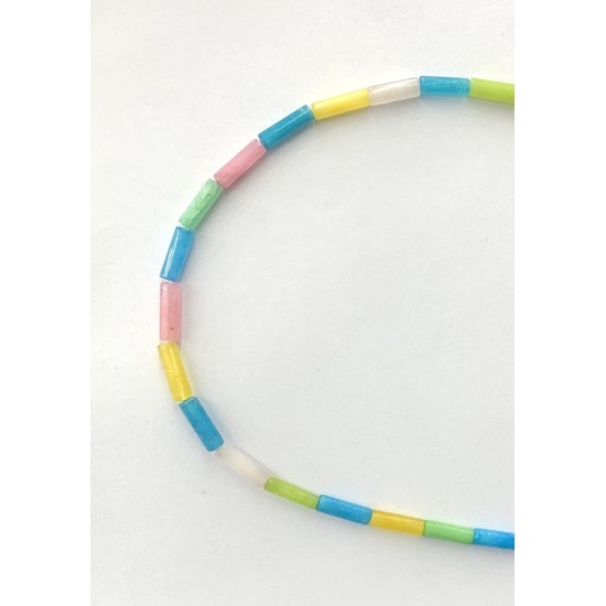 MULTICOLOR JADE BEADS