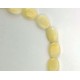 YELLOW JADE  OVAL BEADS