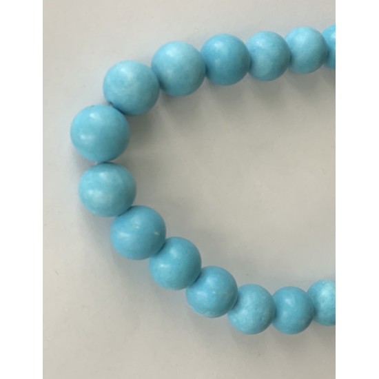 SYNTHETIC TURQUOISE ROUND BEADS