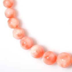 ANGELSKIN CORAL IN ROUND BEADS