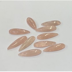 ROSE QUARTZ PEAR STONES
