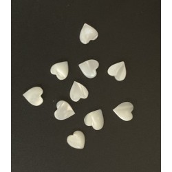 MOTHER OF PEARL HEART