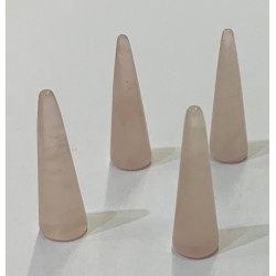 ROSE QUARTZ CONE HALF DRILLED