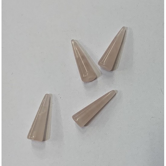 ROSE QUARTZ CONE HALF DRILLED