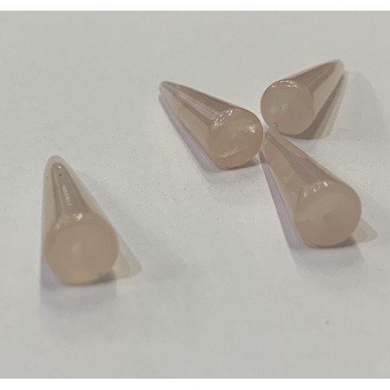 ROSE QUARTZ CONE HALF DRILLED