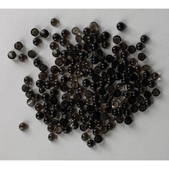SMOKY QUARTZ ROUND CABS