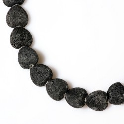 LAPIS HEART SHAPE BEADS