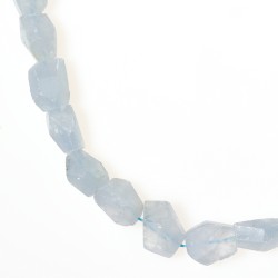 BLUE CALCITE ROUGH BEADS