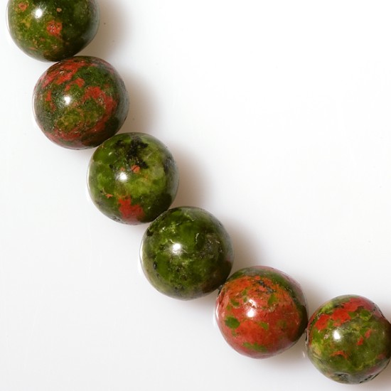 UNAKITE ROUND BEADS