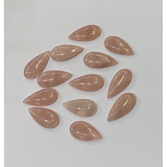 ROSE QUARTZ PEAR STONES