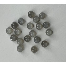 GREY MOONSTONE ROUND CABS