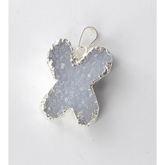 DRUZZY CHALCHEDONY PENDANT