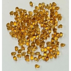 CITRINE HALF DRILLED STONES