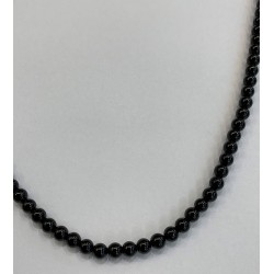 BLACK TOURMALINE ROUND BEADS