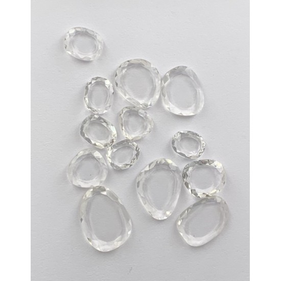 ROCK CRYSTAL FACETED