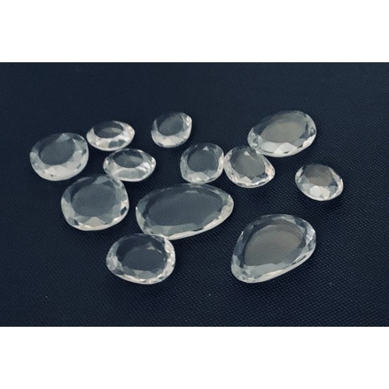 ROCK CRYSTAL FACETED