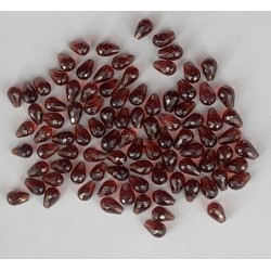 GARNET HALF DRILLED STONES