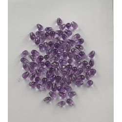 AMETHYST  HALF DRILLED STONES