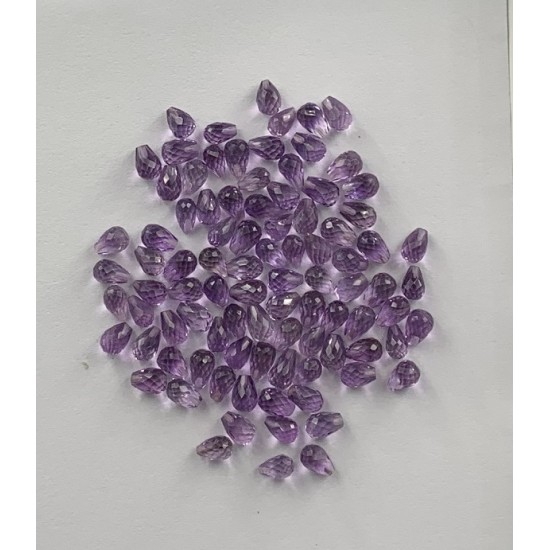 AMETHYST  HALF DRILLED STONES