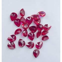 SYNTHETIC RUBY FACETED